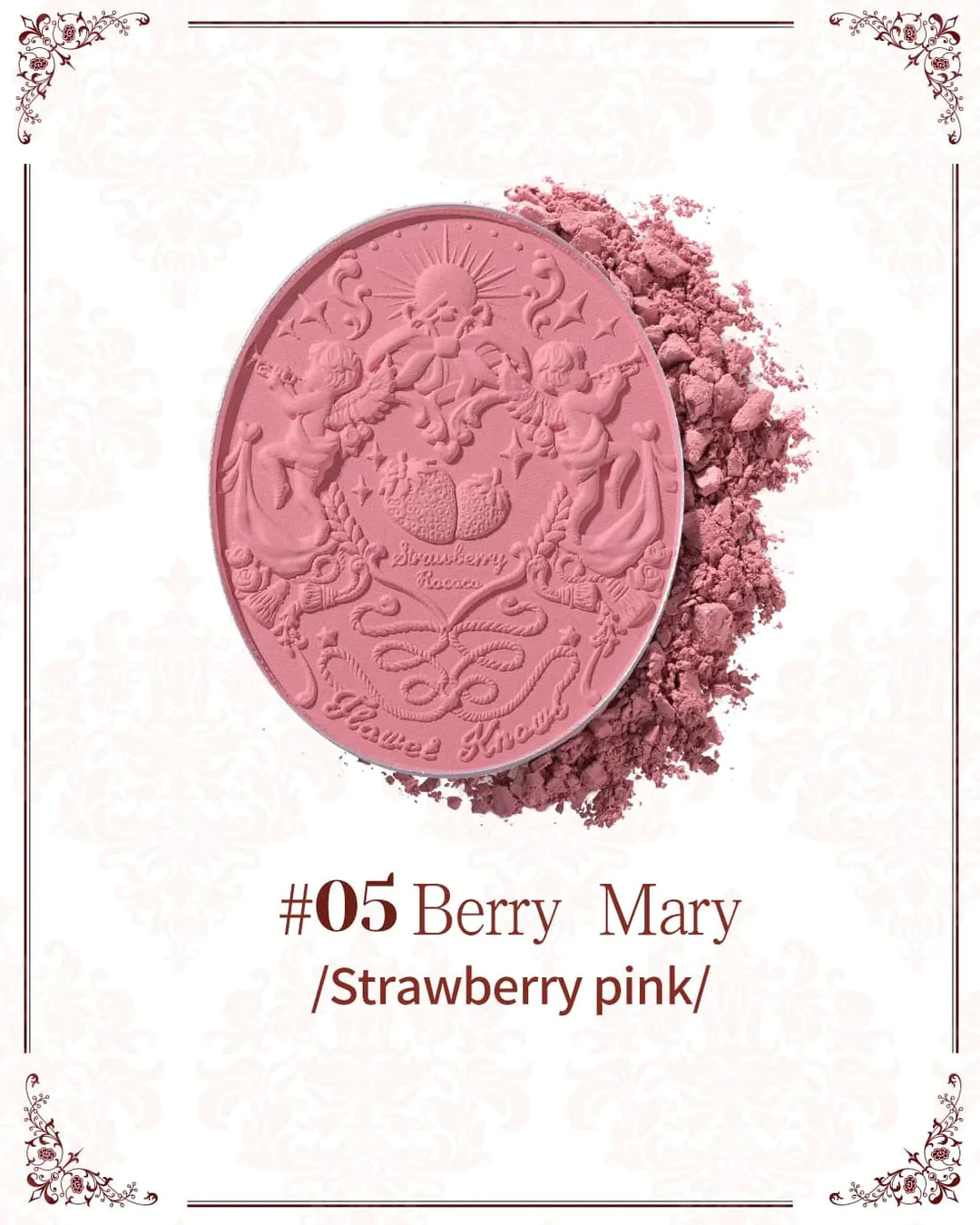 Strawberry Rococo Embossed Blush