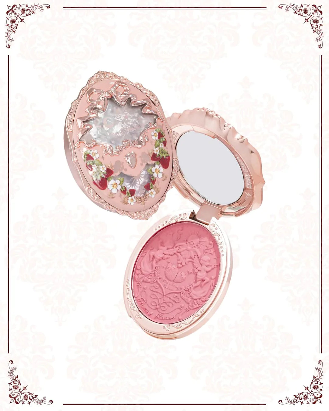 FLOWER KNOWS STRAWBERRY ROCOCO EMBOSSED BLUSH