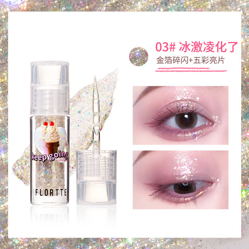 FLORTTE FLOWER FOOD BEAR LIQUID EYESHADOW