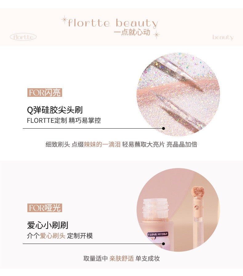 FLORTTE FLOWER FOOD BEAR LIQUID EYESHADOW