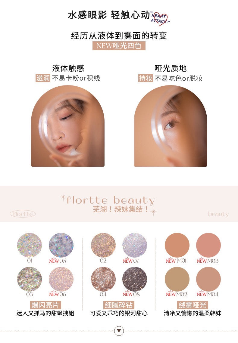 FLORTTE FLOWER FOOD BEAR LIQUID EYESHADOW