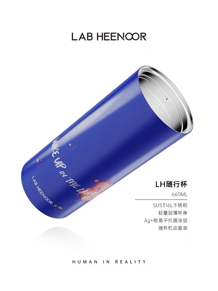 LAB HEENOOR WAKE UP Coffee cup （antibacterial thermos cup fashion creative water cup LH vacuum accompanying cup）